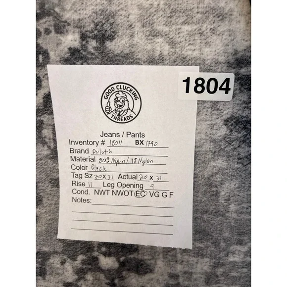 Duluth Trading Co Dry On The Fly Pants Womens Size 20 Black Nylon Hiking Stretch - Picture 3 of 5